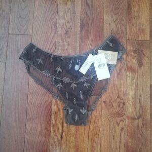 Chantelle Brown Lace Panties